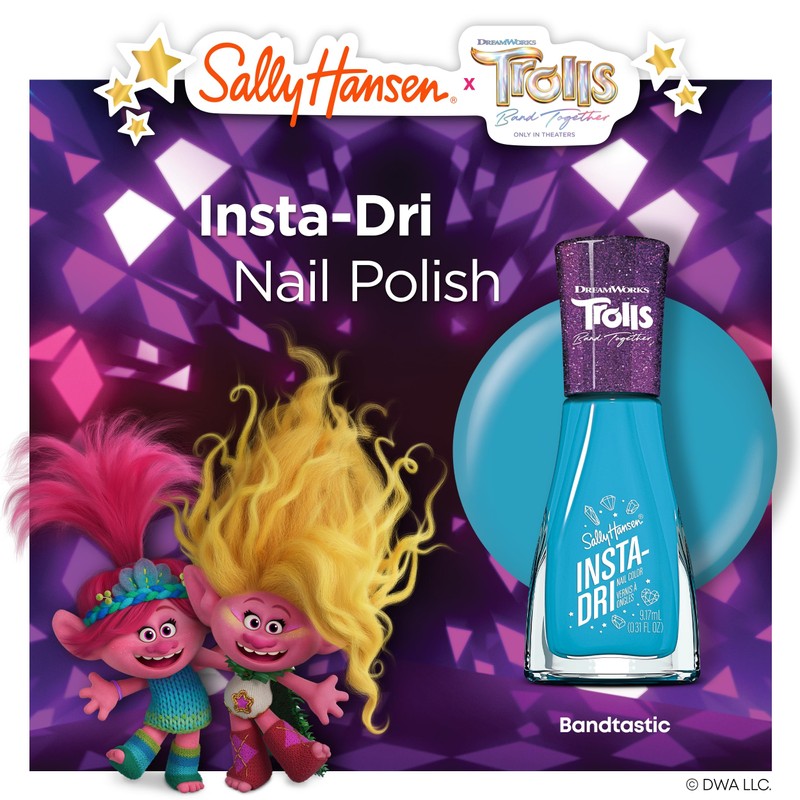 Sally Hansen Insta-Dri x Trolls Nail Polish Collection - Bandtastic