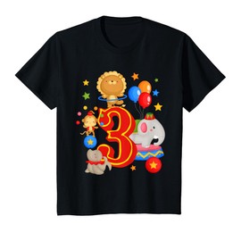 Circus Birthday 3rd Birthday Carnival 3 Years Old T-Shirt