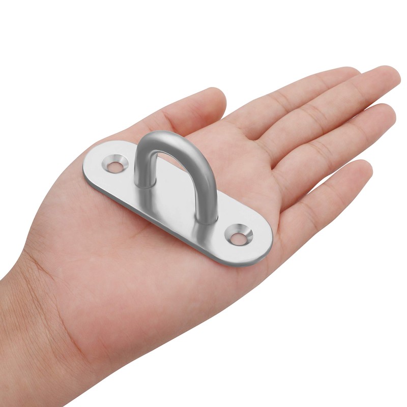 BELLE VOUS M8 Stainless Steel Pad Eye Plate Hooks (8