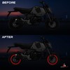 Autodomy Reflective Motorcycle Sport Wheel Stickers Complete Set for 2