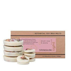 Stoneglow Elements Collection - Light - Blush Rose & Peony 124g Scented Soy Wax Melts (Pink)
