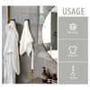 VIS'V Adhesive Towel Hooks, Waterproof Shower Wall Stick on Hooks,