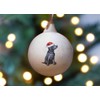 Image Industry Labrador Black Ceramic Bauble - Tree Decoration -