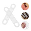100pcs Clear Non Slip Silicone Clothes Hanger Grips Increased Friction