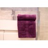 Lex's Linens Pack of 2 100% Combed Cotton Aubergine Facecloths