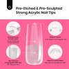 Beetles Tipex Instant Apex Nail Extension Tips Kit Almond/Coffin/Square/Oval/Stiletto/Squaoval Shape