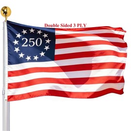 250 Anniversary USA Betsy Ross Flag 3x5 Outdoor Double Sided- Patriot 1776 2026 250th Commomorative Flags 3 Ply Heavy Duty with Brass Grommets Decoration for Outside