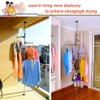BAOYOUNI 4-Tier Standing Clothes Laundry Drying Rack Coat Hanger Organizer