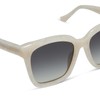 DIFF Meredith Oversized Designer Square Sunglasses for Women UV400, Opaline