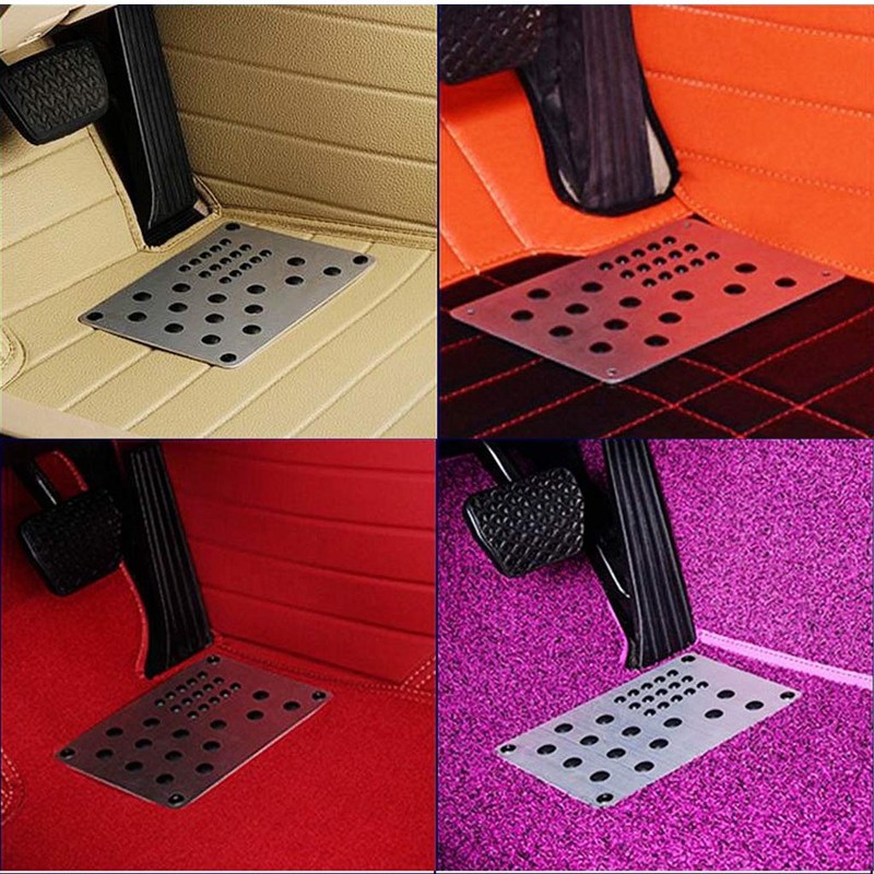 Buwei Universal Aluminium Car Floor Mat Patch Non-Slip Heel Plate