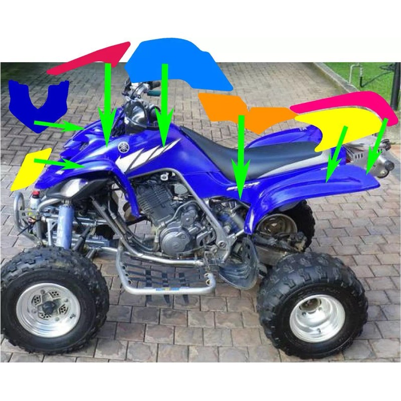 RAPTOR YAMAHA RAPTOR 660R full graphics decal kit 2001 2005
