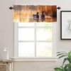 Twistmyst Rustic Wildlife Mallard Duck Valances for Windows 2 Pack,Rod