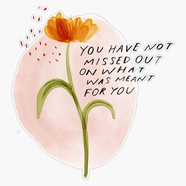 you have not missed out on what was meant for you - morgan harper nichols Bumper Sticker Vinyl Decal 5 inches