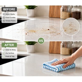 Microfiber Cleaning Cloths for Kitchen & Home – Thick Coral Velvet Dish Towels for High Absorption and Everyday Multi-Surface Cleaning 20 Pcs