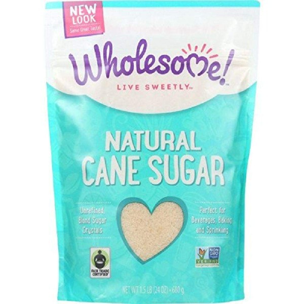 Wholesome Sweeteners Fair Trade Natural Cane Sugar, 1.5 lb (packaging may vary)