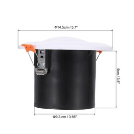 PATIKIL 4 Inch Round Air Vent Spring Loaded, ABS Adjustable Soffit Exhaust Vent Cover Ceiling Wall Air Diffuser for Home Living Room Kitchen Office Ventilation, White