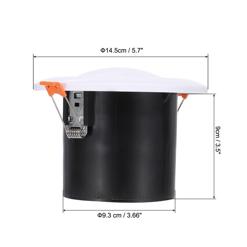 PATIKIL 4 Inch Round Air Vent Spring Loaded, ABS Adjustable