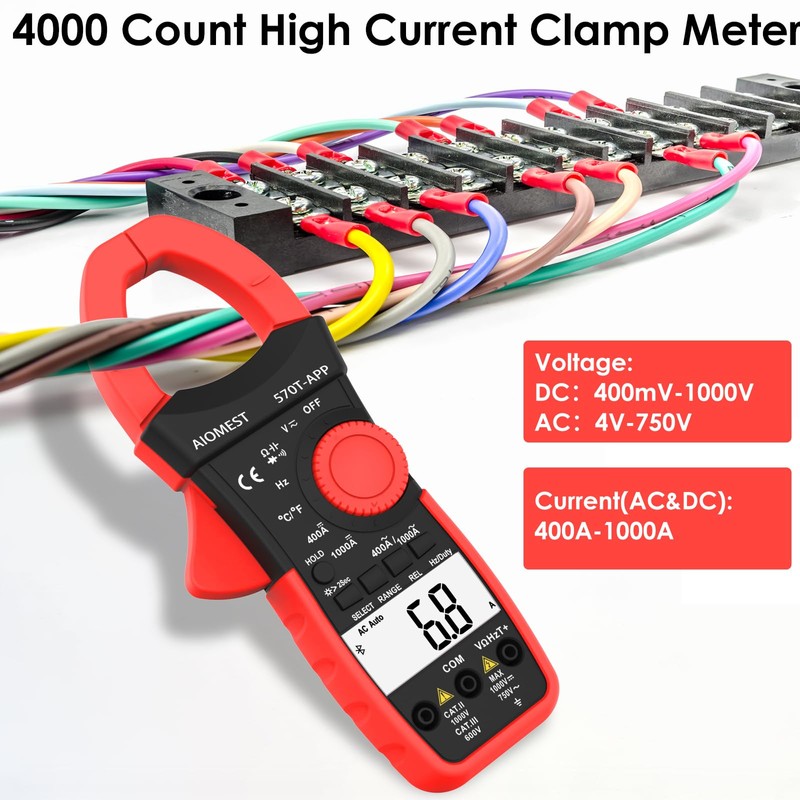 AI-US-570T-APP Medidor de abrazadera con APP