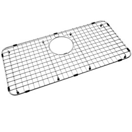Serene Valley Sink Bottom Grid 25-1/4" X 12-1/2“, Rear Drain with Corner Radius 1-1/2", Sink Protector NDG2513R