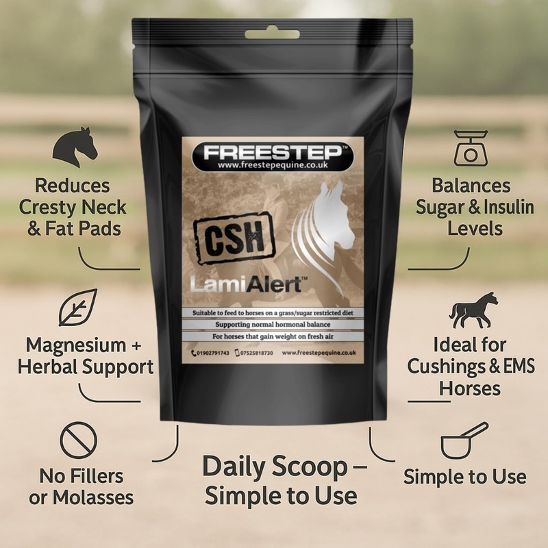 Freestep LamiAlert CSH – Cushings Support for Horses | Reduces