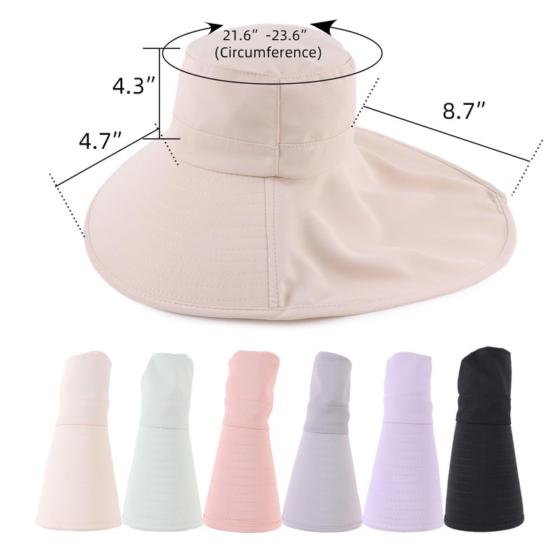 Zsedrut Waterproof Sun Hat Women Man UV Protection Hats with
