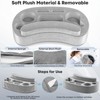 LVVIL Couch Cup Holder Pillow Tray with 6 Slots, Gaming