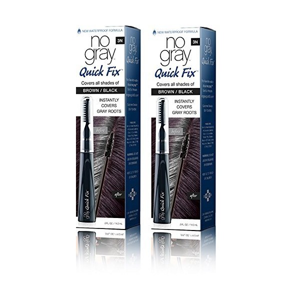 No Gray Quick Fix Instant Touch-Up for Gray Roots (Set of 2, Dark Brown)