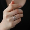 kkjoy Inspiration Cross Ring Stainless Steel Christian Faith Hope Love