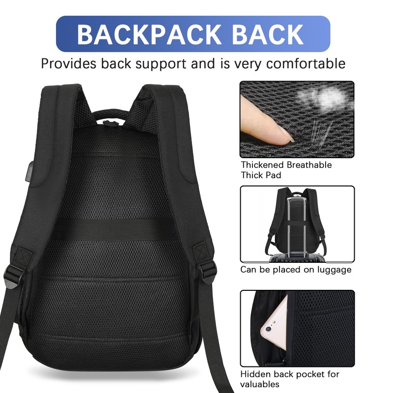 LARIPOP Travel Laptop Backpack,15.6 Inch Business Laptop backpack for Men