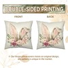 Cryfox Easter Bunny Pillow Covers 18x18 Inch Set of 2
