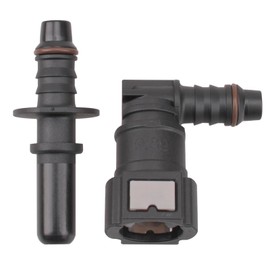 9.89 90 Degree Fuel Line Hose Quick Release Connect Male & Female Push Connector