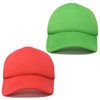 DALIX Solid Blank Trucker Hats Caps 2 Pack in Red