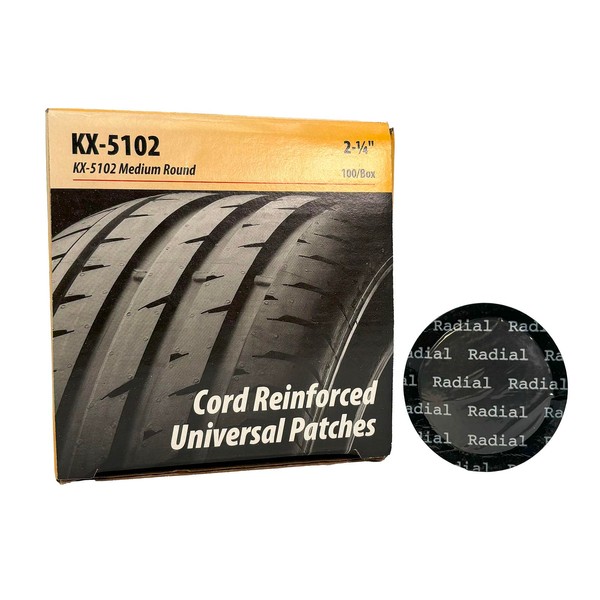 KEX KX-5102 Fabric Reinforced Universal 2-1/4 inch Round Patches for