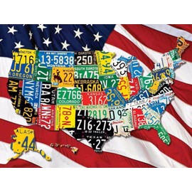 State Plates 400 Piece Family Jigsaw Puzzle