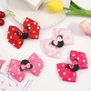 Koolgil 4 Inch Cute Mouse Ears Sequins Bows Hair Clips