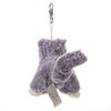 Dilly Dudu Gray Cat Plush Keychain - Soft and Cuddly