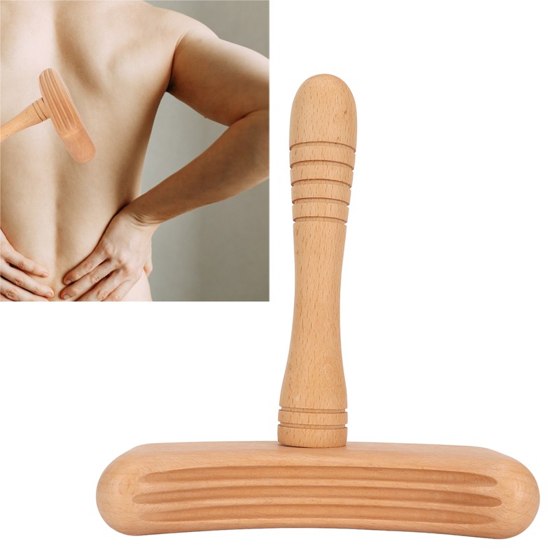 Wooden Gua Sha Board Sturdy Polished Beech Safe Smoothing Widely