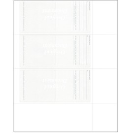 Computer Check Paper - Blank Personal Wallet Checks 3 on a Page - Compatible with Versa Check, QuickBooks, Quicken, and Any Laser Printer (50 Sheets / 150 checks, Gold Diamond)