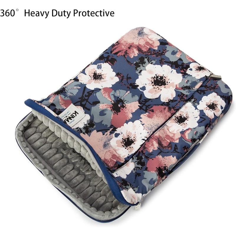 Kinmac 360° Fully Padded Water Resistant Laptop Sleeve Case for