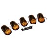 VMS Racing 5pc Amber Cab Roof Top Marker Lights Covers