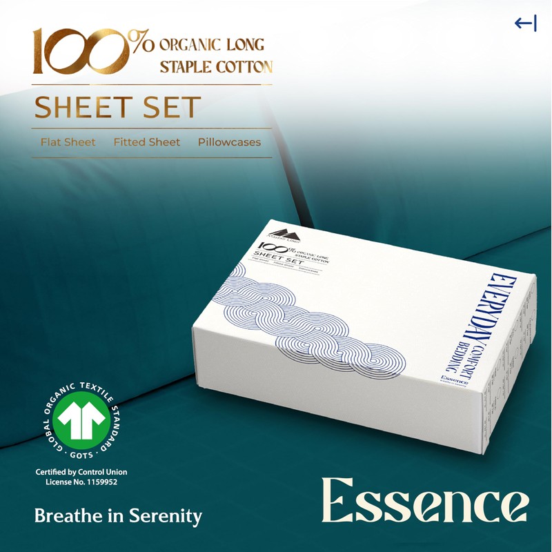 Mayfair Linen 100% Organic Cotton Sheets Queen Size - 4