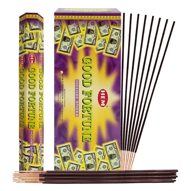 Good Fortune Incense Sticks and Incense Stick Holder Bundle Insence