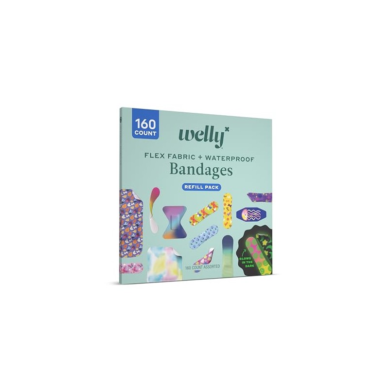 Welly- “Paquete de Repuesto Grande de Vendaje | Tela Flexible