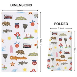 WCGXKO California Gift California State Gift California Eco Gift California Kitchen Decor (Californiat The Towel)