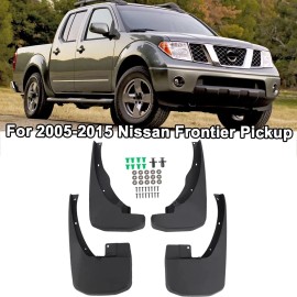 Unbranded 4PCS Front & Rear Splash Guards Mud Flaps For Nissan Frontier 2005-2015 Pickup
