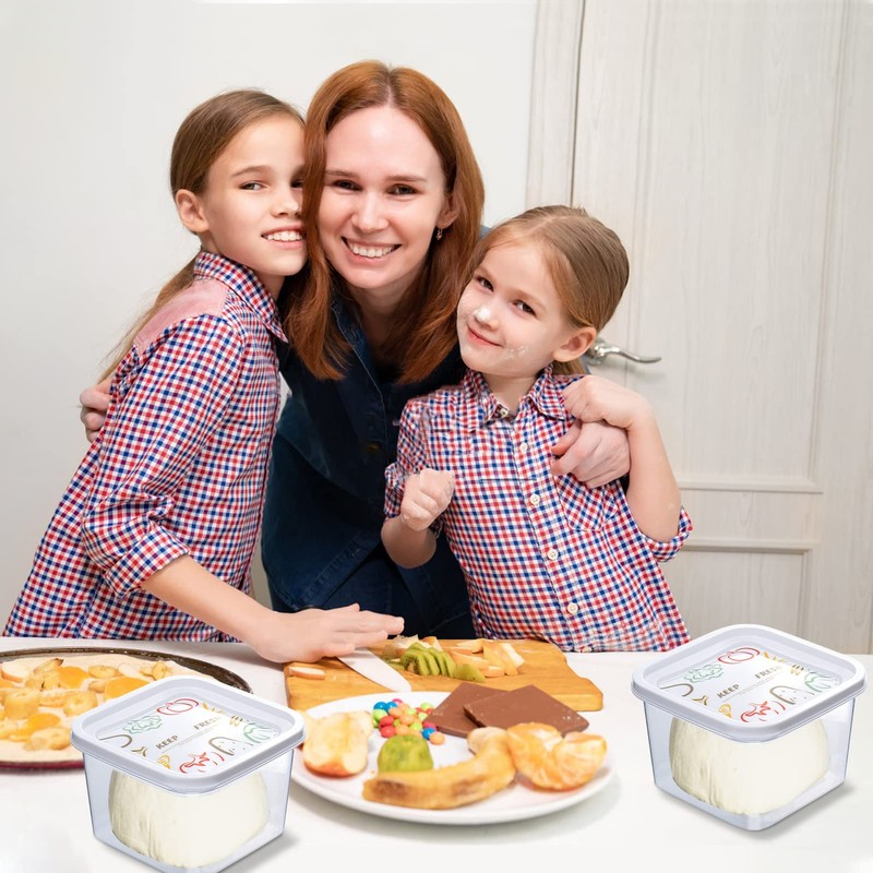 Vodolo Pizza Dough Proofing Box with Sealing Lids, Set of