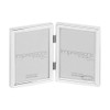 Widdop IMPRESSIONS BY JULIANA SILVER DOUBLE PHOTO FRAME FS427 3.5''x5''