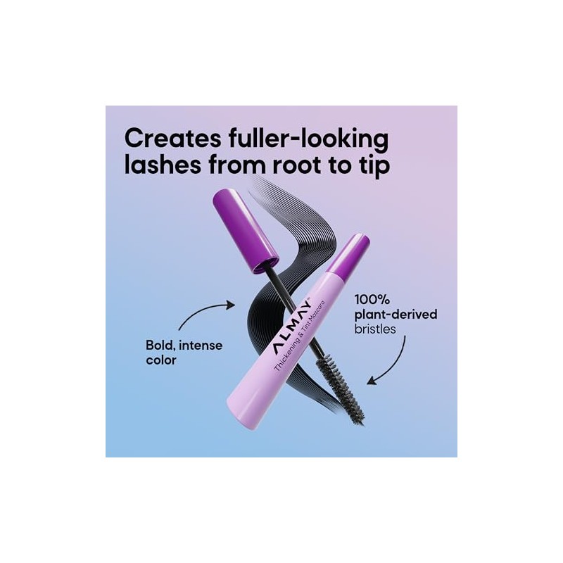 Mascara de Pestañas Almay Thickening Mascara Tono Black 8.3ml