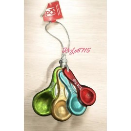 Play And Time Gingerbread Baking Sweet Bakery Ornament Measuring Spoons Christmas 4x4 In