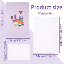 Beautiful 3d Pop-Up Flower Basket Greeting Card - Funny Flower Basket Greeting Card Is A Surprise For Pop-Up Happy Cards, Suitable For Weddings, Anniversary, Birthday For Husband, Wife, Mother